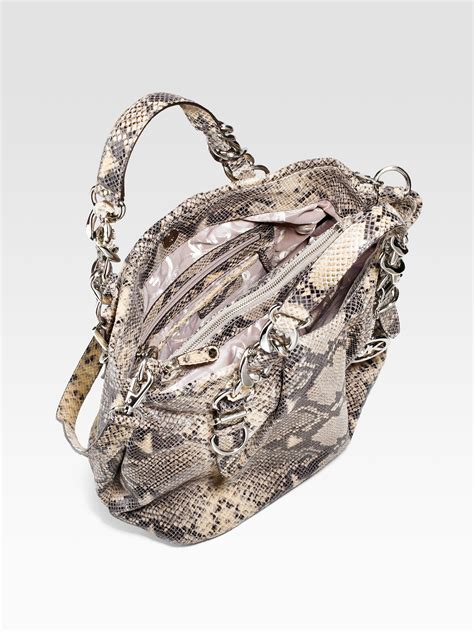 michael kors python drawstring bag|Michael Kors Python Bags & Handbags for Women .